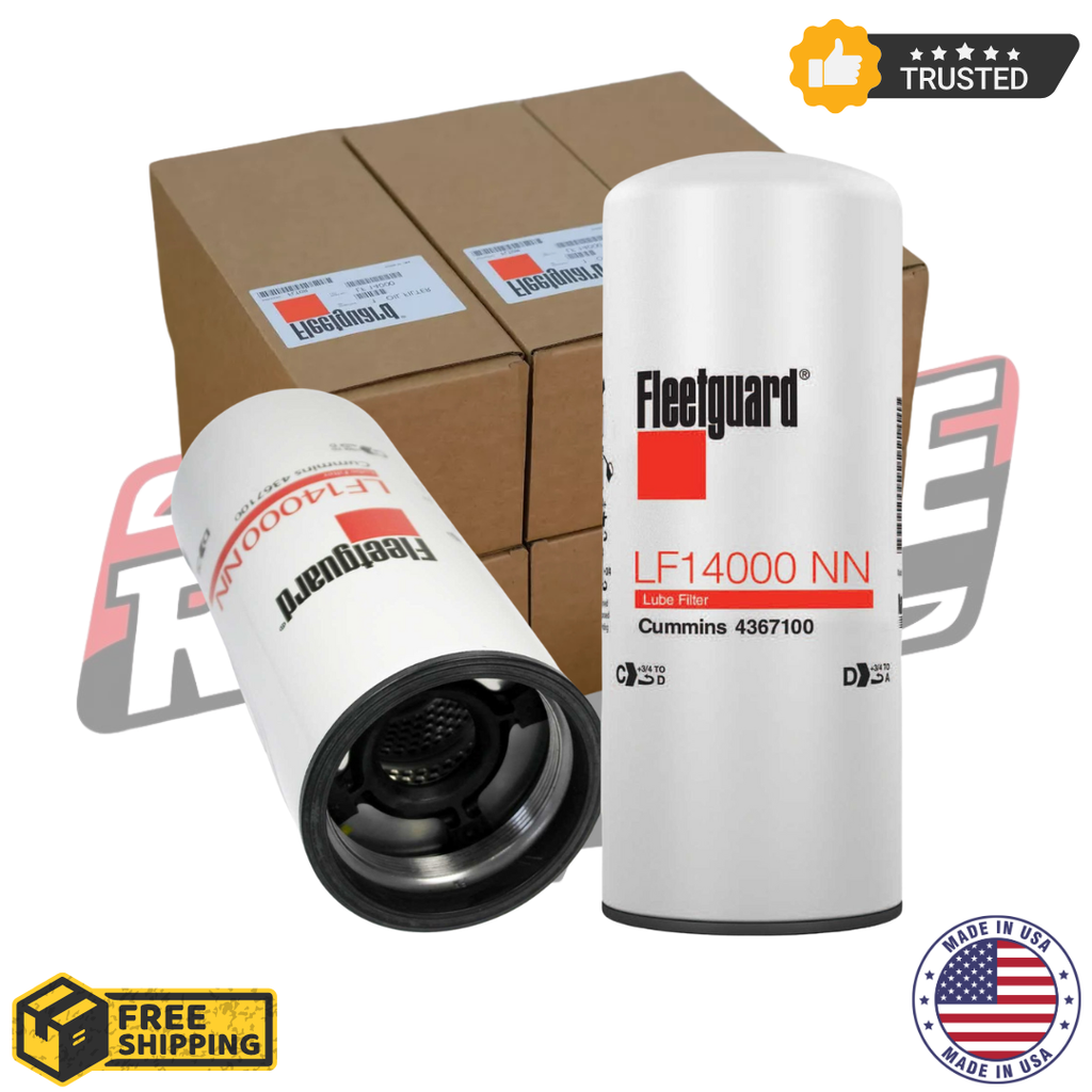 Fleetguard LF14000NN Oil Filter – 6-Pack (OEM Quality | NanoNet Technology)