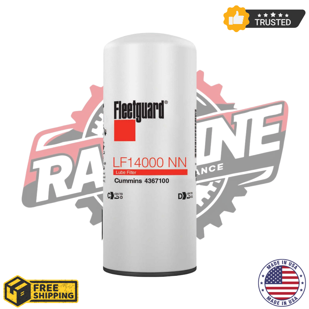 Fleetguard LF14000NN Oil Filter – 6-Pack (OEM Quality | NanoNet Technology)